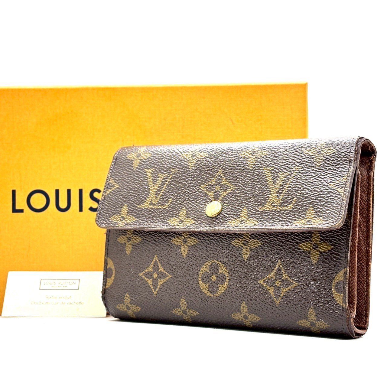 【LV】 ルイヴィトン　財布　ウォレット　エピ　トレゾール エテュイ パピエ ルイヴィトン 三つ折り財布 モノグラム ポルトトレゾール