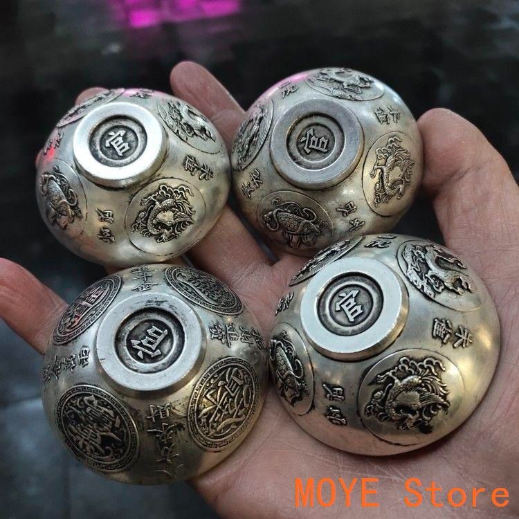 銅 細工 四神獣 招財進宝小碗 茶碗 茶道具 工芸品 美術品 置物 銅器 細工 四神獣招財進宝小碗 茶碗 茶道具 工芸品 美術品 置物