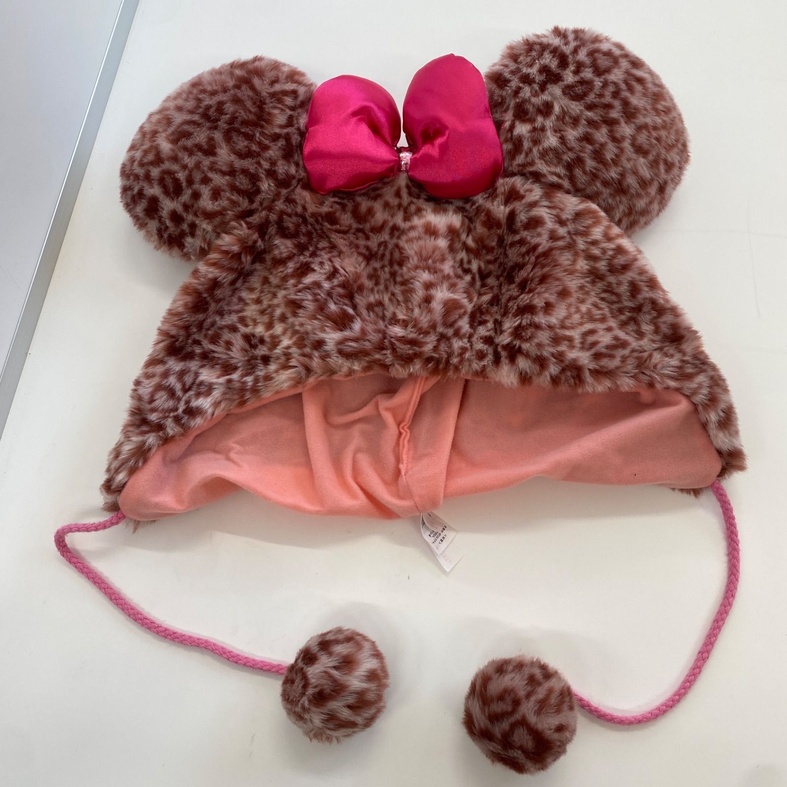 ディズニー ミッキー ミニー ピンク ヒョウ柄帽子 ディズニー ファン
