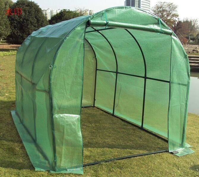 野菜 育苗 プロの農家も愛用 PE素材 ビニールハウス 菜園ハウス 温室 グリーンハウス D2.0ｍ×W3.0ｍ×H2.0ｍ
