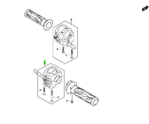 スズキ AN400AL9 ハンドルスイッチ 右 SWITCH HANDLE RH 37200-19K00-000 2019-2021 SUZUKI純正 Genuine JDM ♥ メーカー純正品