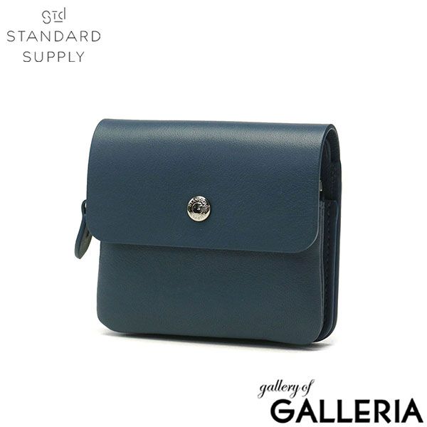 正規取扱店 スタンダードサプライ 財布 レディース メンズ STANDARD SUPPLY 小さい ブランド 30代 イタリアンレザー PAL FLAP WALLET S BLUEGREY