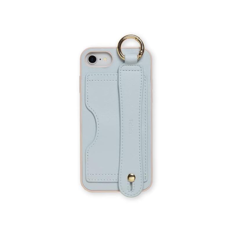 新品　NATURALdesign NATURAL design iPhone se ケース 第3世代 第2世代 落下防止バンド 背面ケース Felicia (アイスブルー)