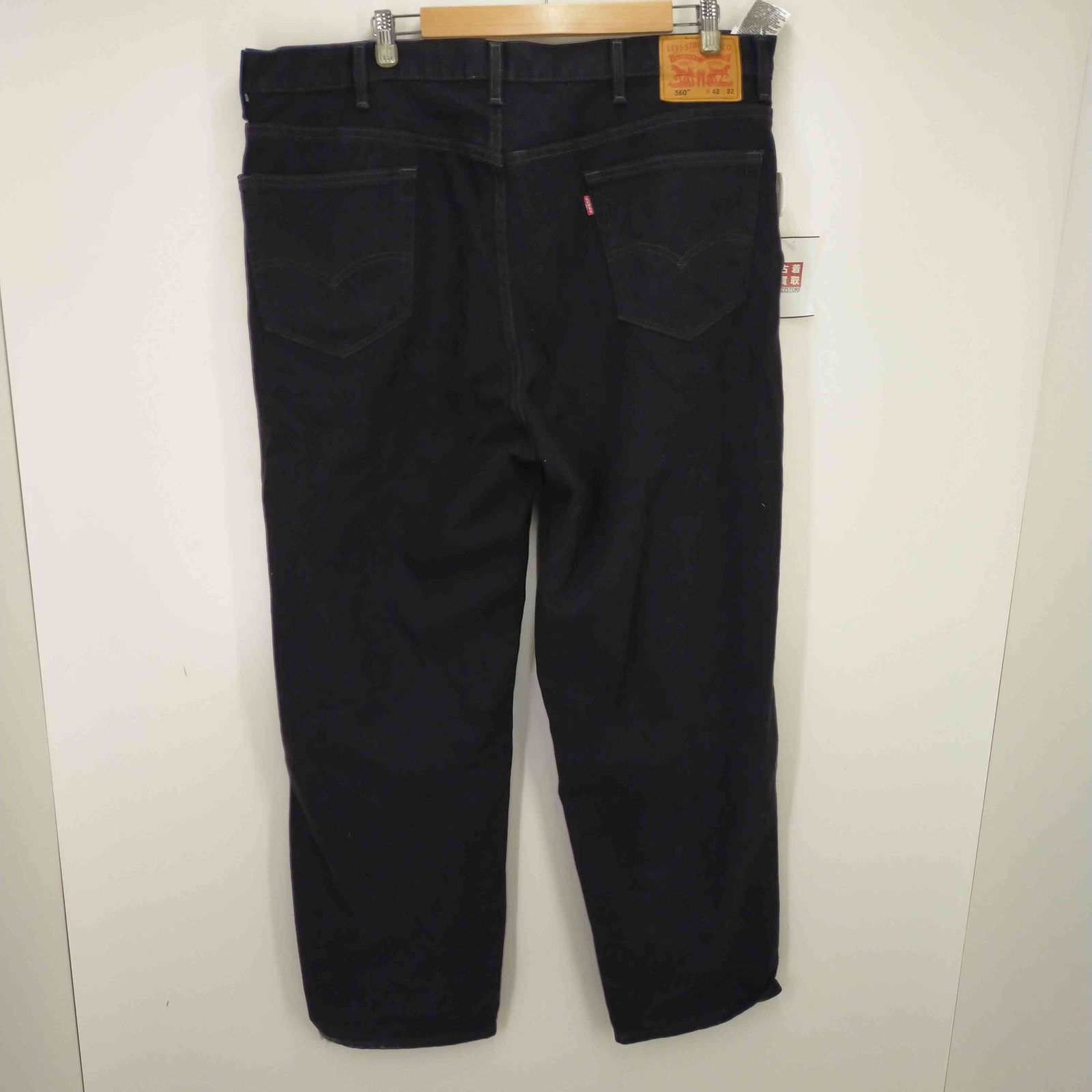 リーバイス Levis 560 ブラックデニムワイドパンツ メンズ DE：42-48