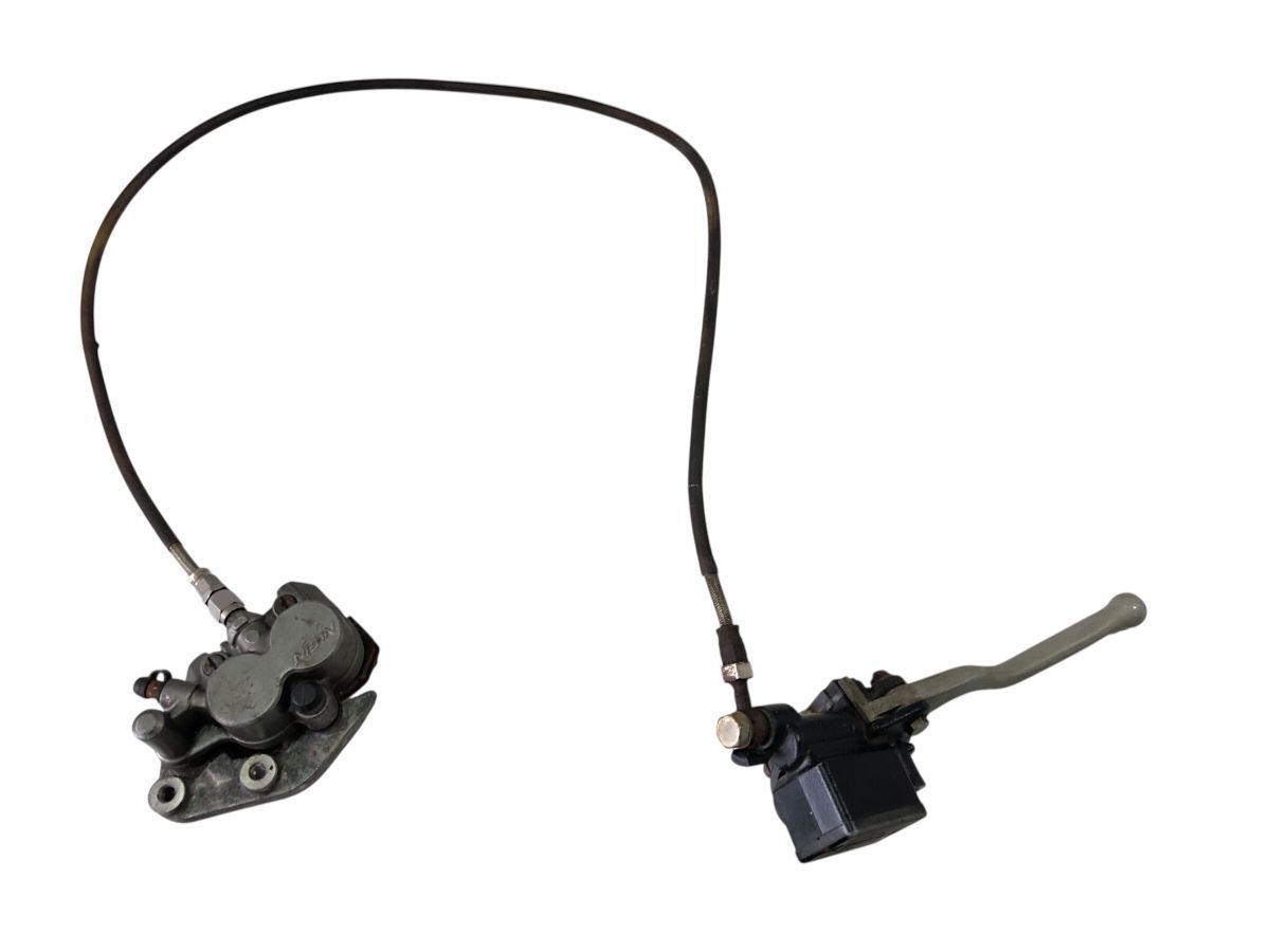 HONDA FTR223 MC34 フロントブレーキ マスター キャリパー メッシュホース セット 40ｍｍピッチ ＯＨにも 2757-M5997