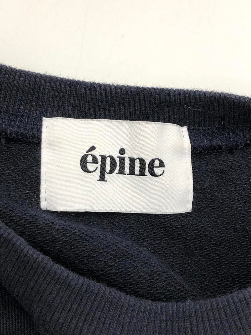 【ÉPINE】エピヌ ロゴ刺繍 スウェット レディース　Fサイズ　ネイビー épine（トレーナー/スウェット）のフリマアイテム一覧