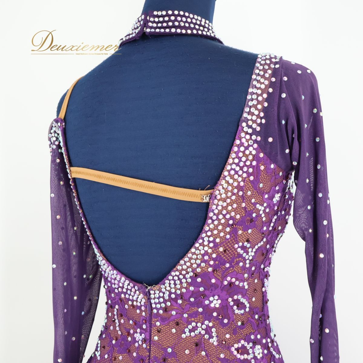 社交ダンス衣装】パープル forever フォーエバー ラテン ドレス 社交ダンス衣装】パープル forever フォーエバー ラテン ドレス