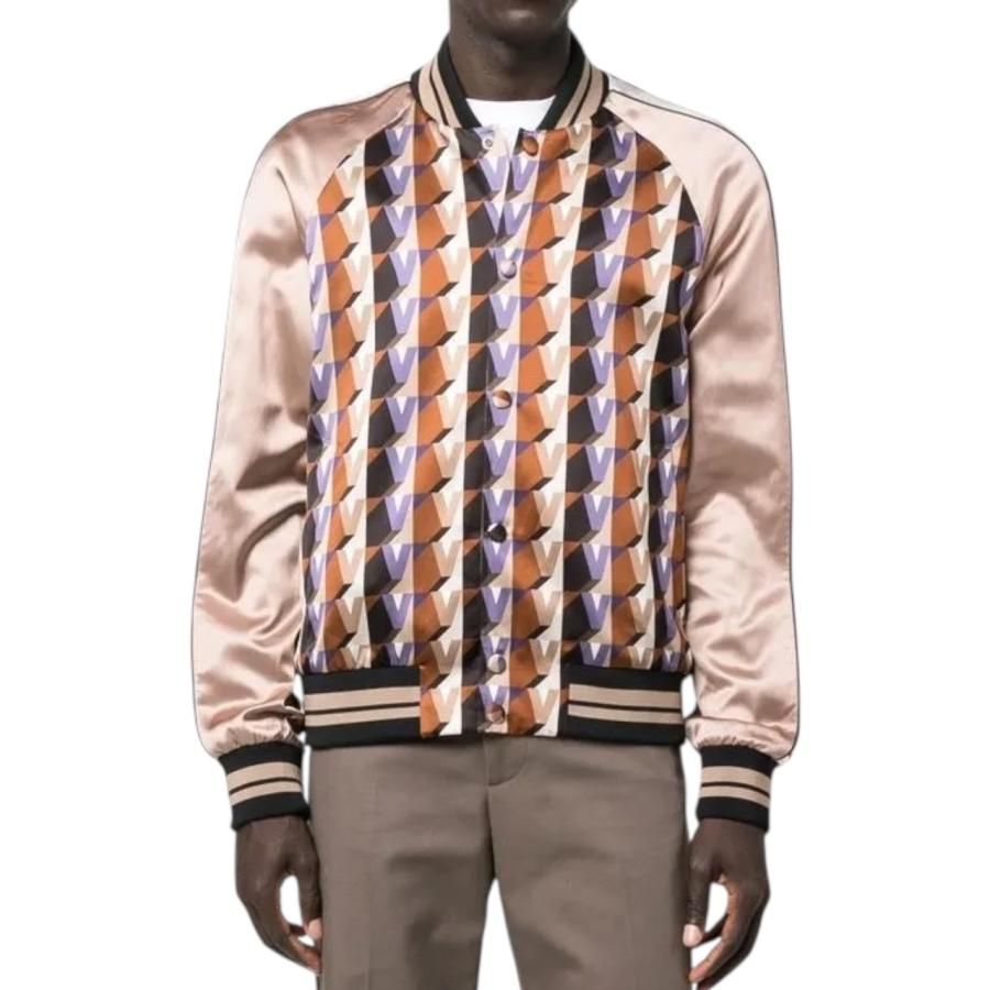 ☆E4604 ヴァレンティノ ジャケット ジオメトリック スカジャン