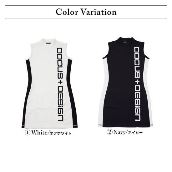 新品タグ付き DOCUS レディース ゴルフウェア DDワンピース 2025春夏] ドゥーカス DD ワンピース ゴルフウェア レディース