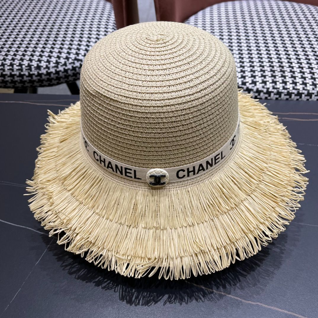 今週末限定値下げ‼️CHANELハット麦わら帽子 今日特価】Chanel 2024 新 麦わら帽-2 - メルカリ