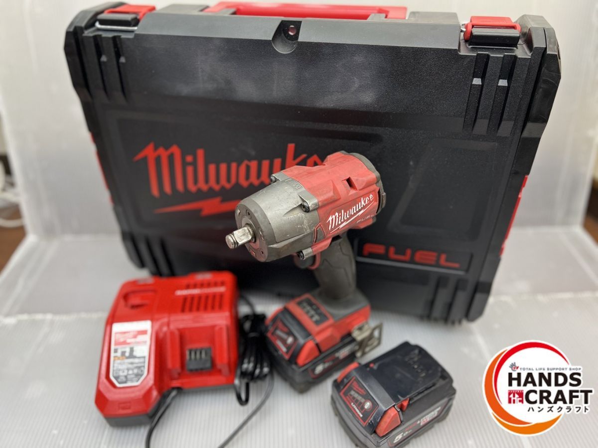 ♪ミルウォーキー M18 FMTIW2F12-502X JP インパクトレンチ バッテリー2個 充電器 ケース付 Milwaukee