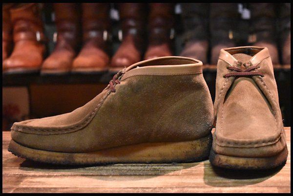 8M 良品 IRELAND製】Clarks クラークス Wallabee Boots ワラビーブーツ 