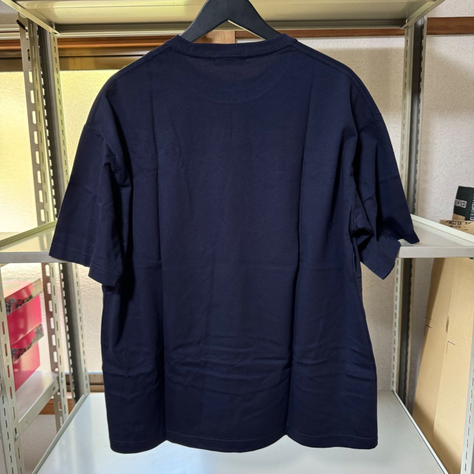 新品 確実正規品】SOL Soonerorlater GuruGuru Outline Tee Navy