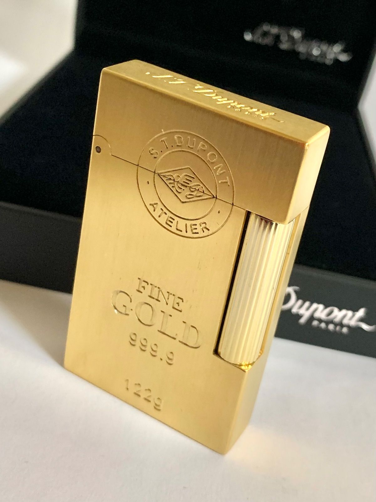 デュポン　ガスライター　ゴールド　ダイヤカット　ギャッツビー　ライン2s S.T.Dupont デュポン ガスライター ライン2 クリング C16648
