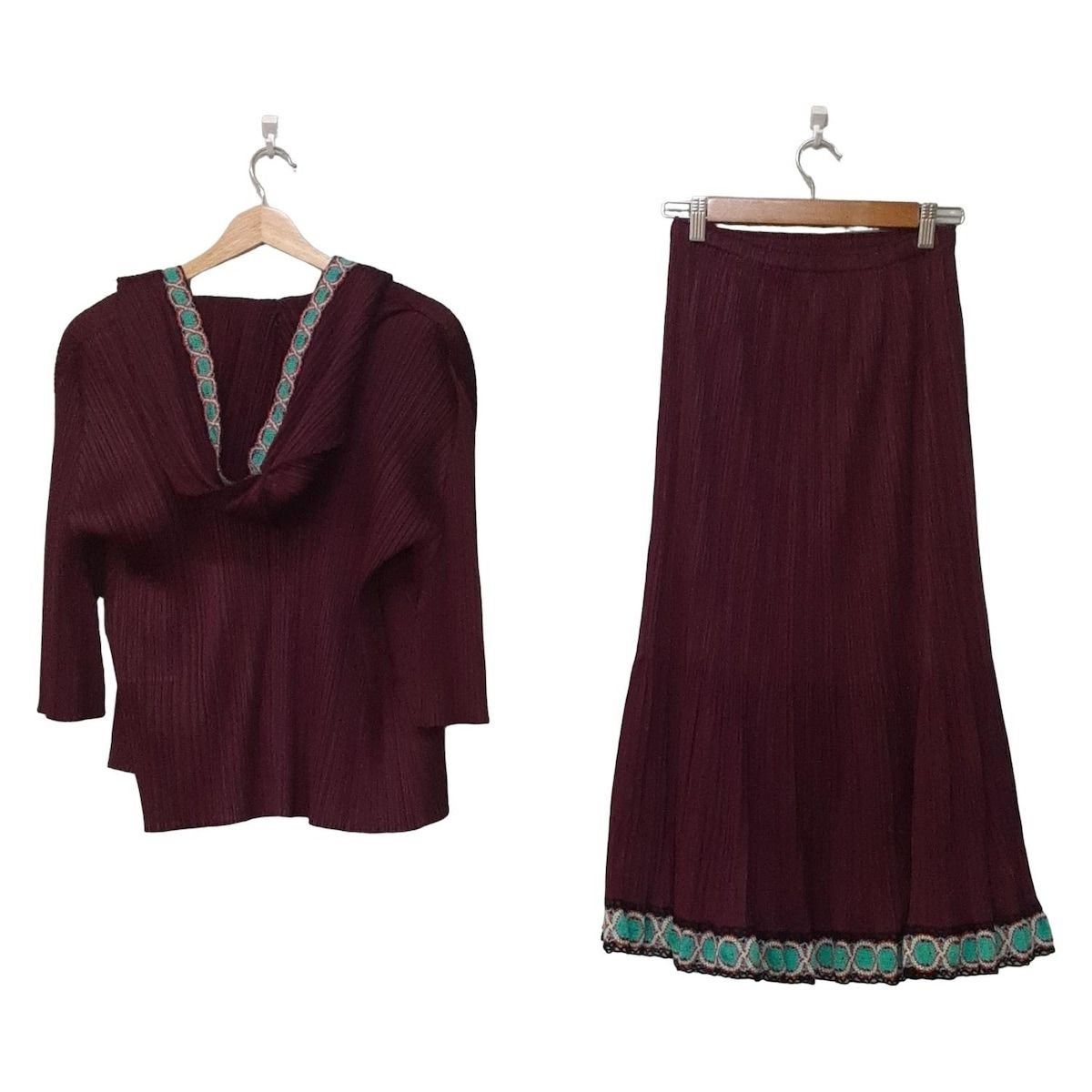 プリーツ ウエストゴム