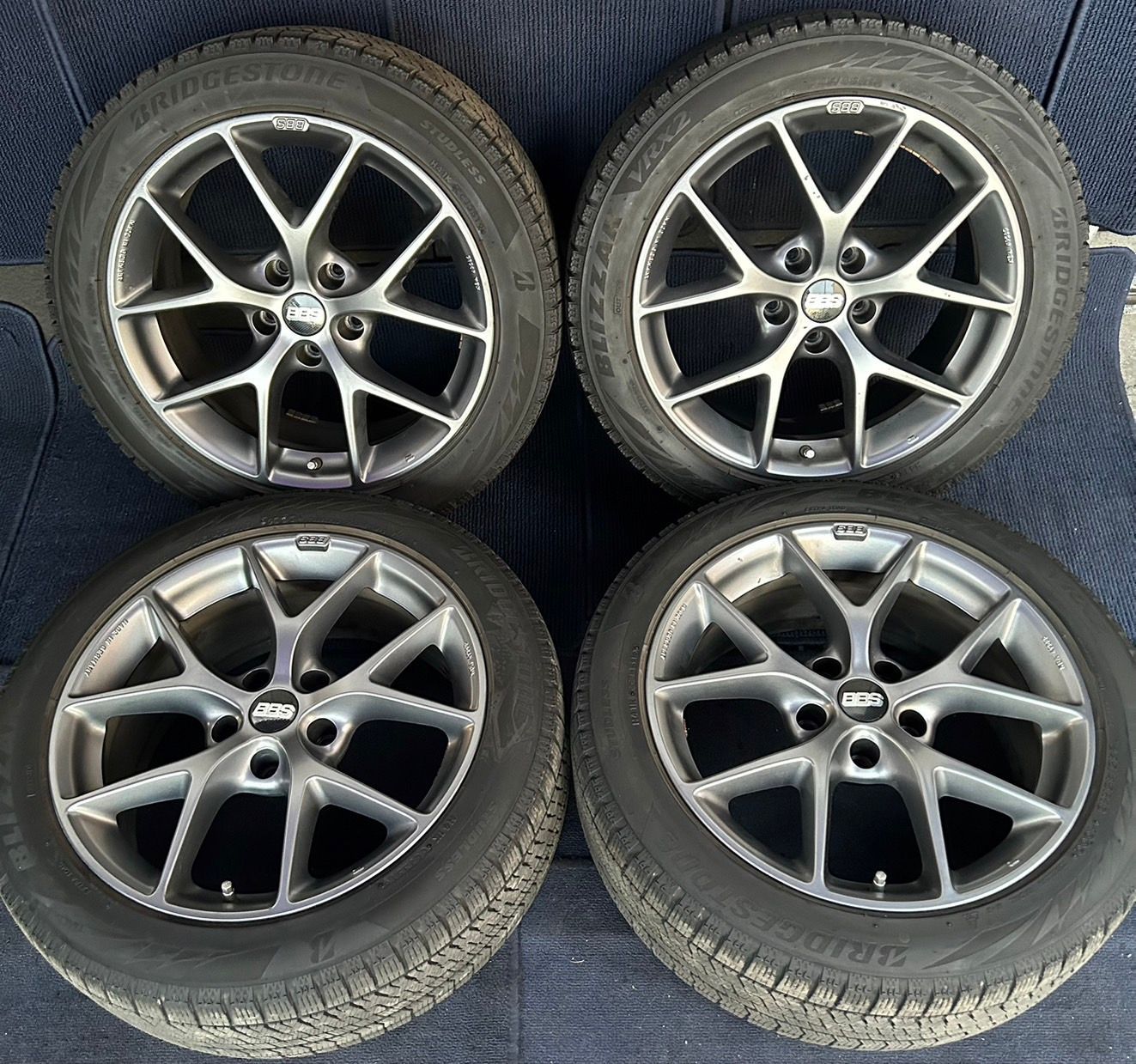 BBS BMW 社外品 18インチ ホイール4本 8J +32 PCD120 ハブ径約73 BREDGESTONE 245/45R18 2019年  No.378 - メルカリ