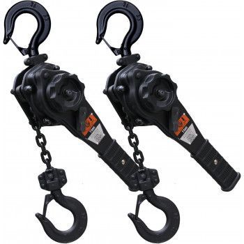 ベスト アンサー レバーホイスト 1ton 1.5m 2台セット VGP-1 lh-003-bk-2p