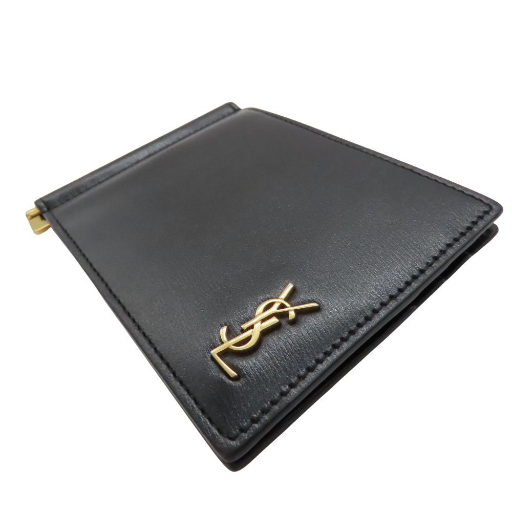 中古】SAINT LAURENT サンローラン 607738 マネークリップ財布