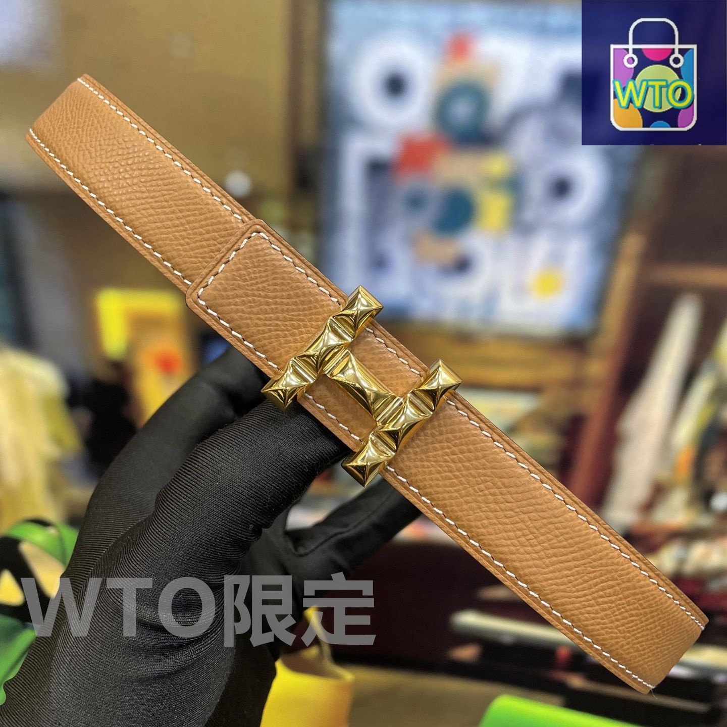 HERMES エレガントレザーベルト新品 ベルトバックル 《エクラン》 & レザーベルト 32 mm | Hermès