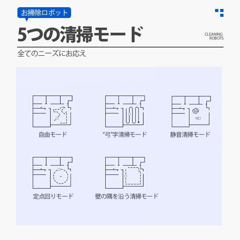 ロボット掃除機 お掃除ロボット 全自動掃除機 水拭き 拭き掃除 2000Pa