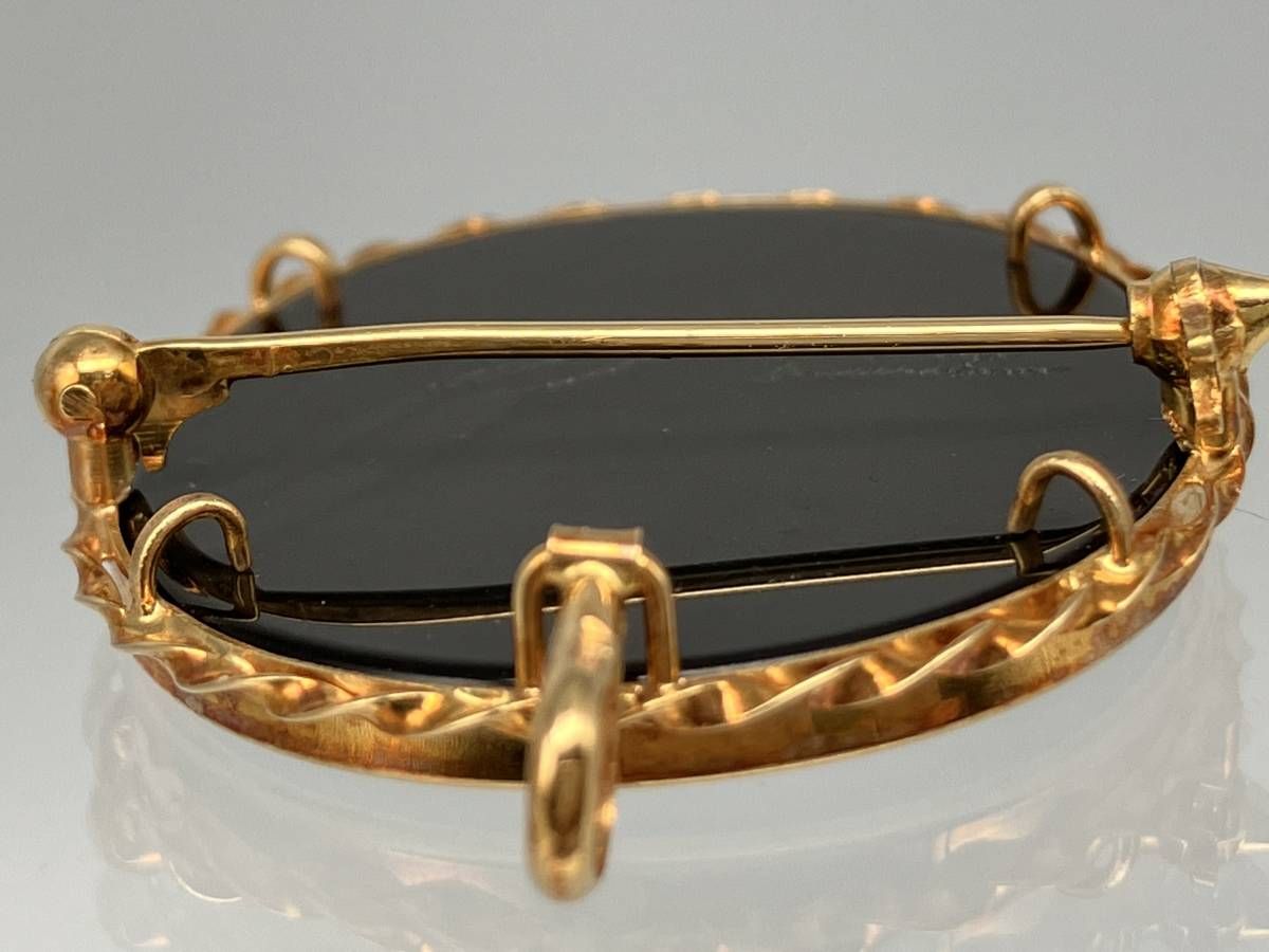 K18 カメオ F.W.Klein フリードリヒ・ウィルヘルム・クライン作 トップ