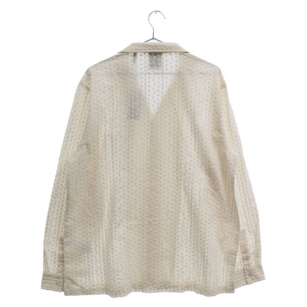 KITH (キス) Embroidered Voile L/S Thompson Camp Collar Shirt エン 