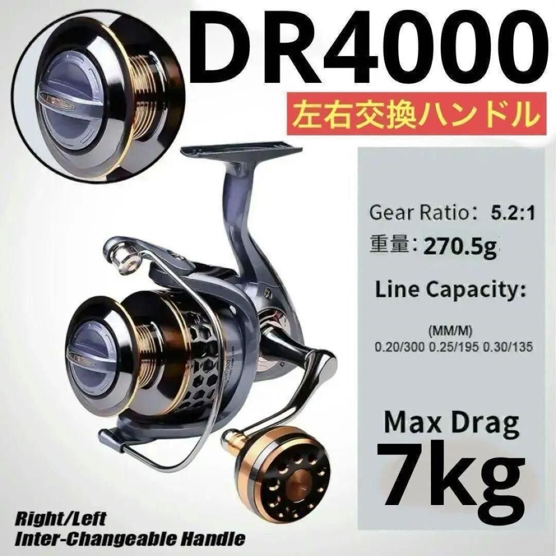ライトショアジギング リール4000番&ロッド 2.4m セット お買得