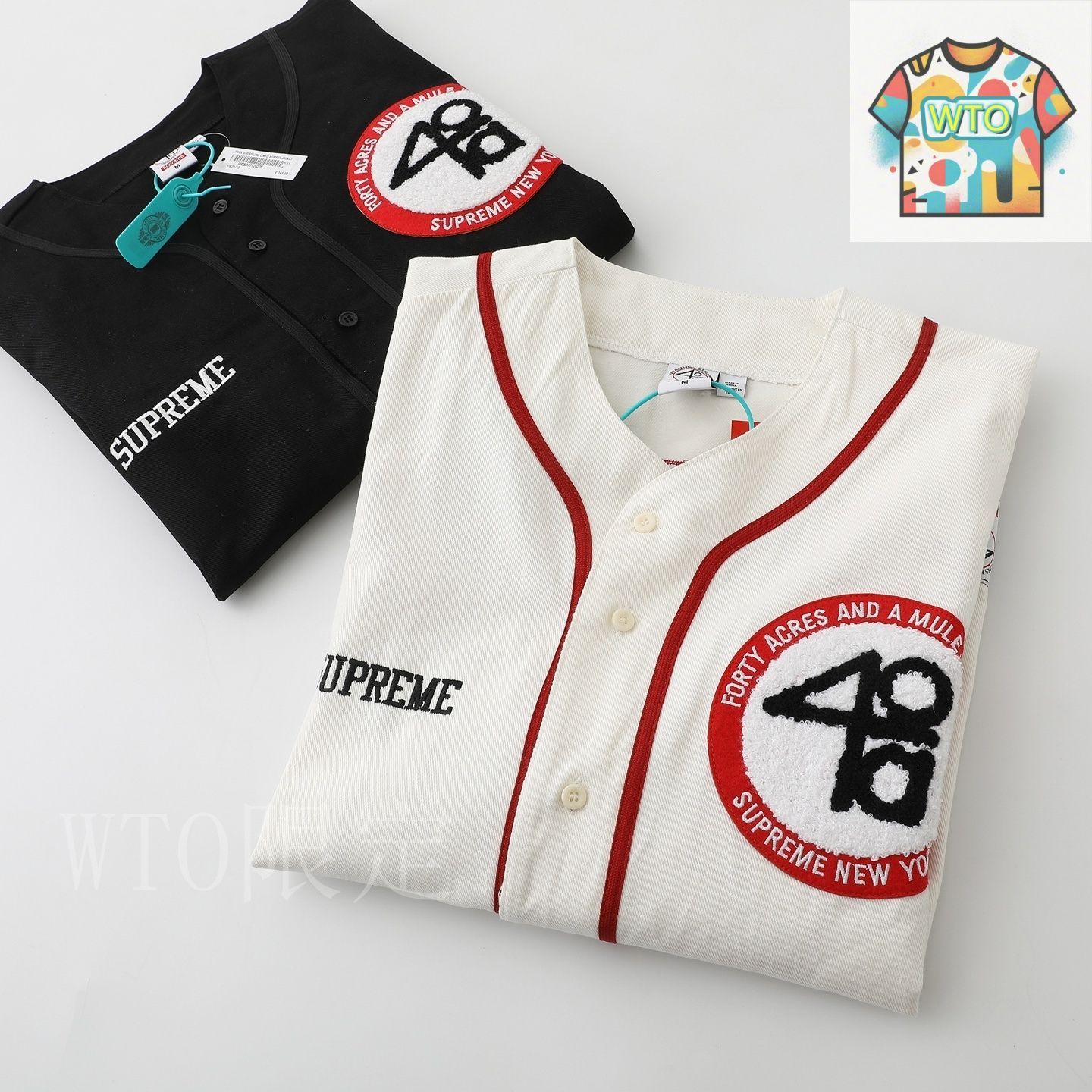 トップス Supreme/40 Acres Twill Baseball Jersey S Supreme 40 Acres Twill Baseball Jersey Black | eBay