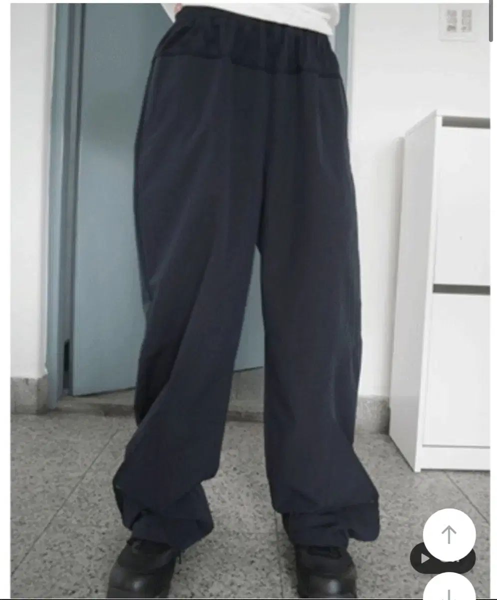 aftermonday スナップ パンツ mix texture snap pants 3c