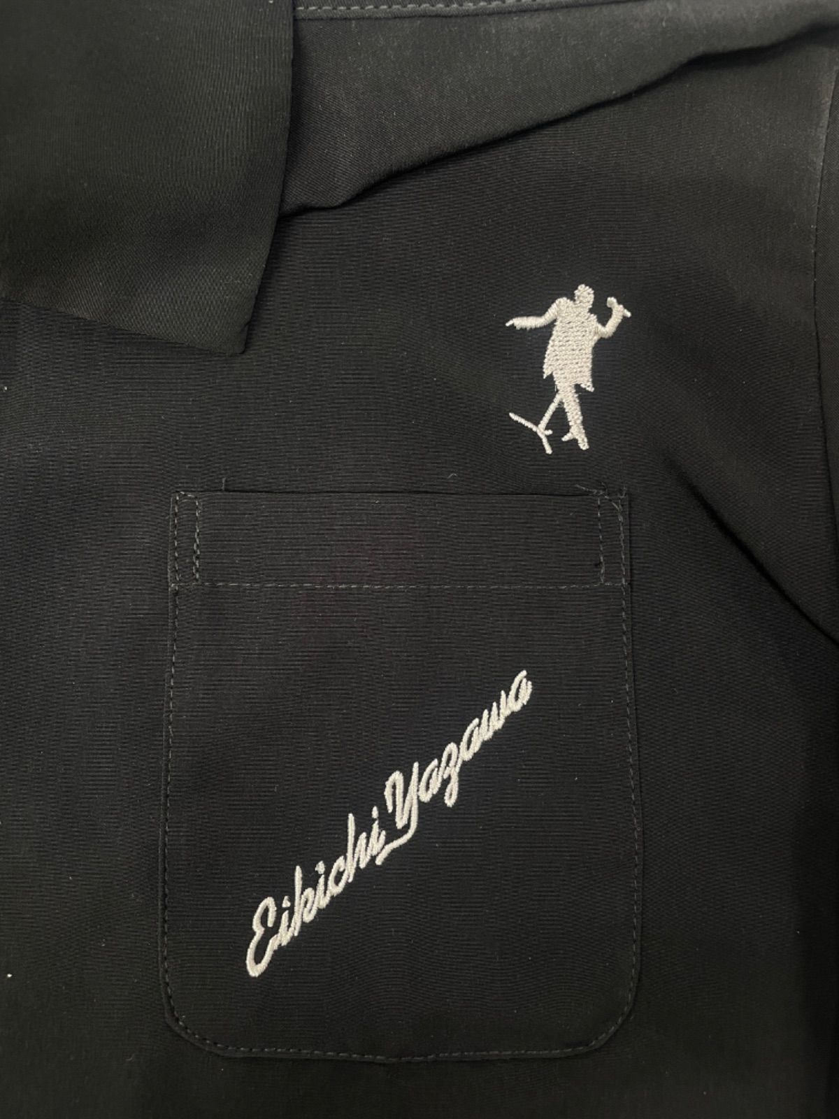 【美品】矢沢永吉 半袖ワークシャツ 黒 E.YAZAWA 公式グッズ 刺繍　XL a7e39fe334b90cf1e56b4bb742656e