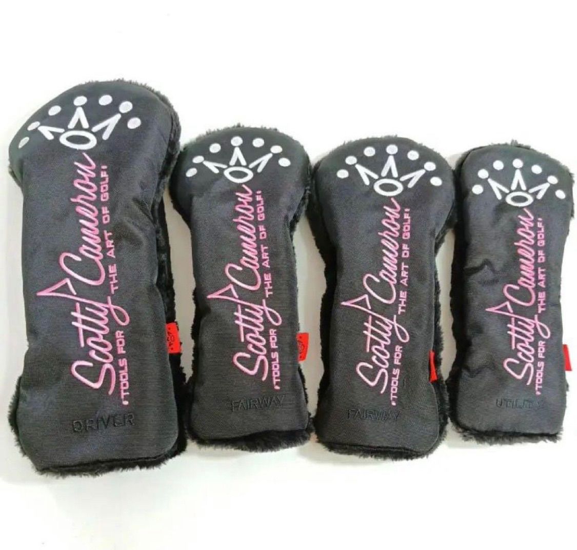 ゴルフクラブカバー ばっち ヘッドカバー 4点セット スコッティキャメロン 