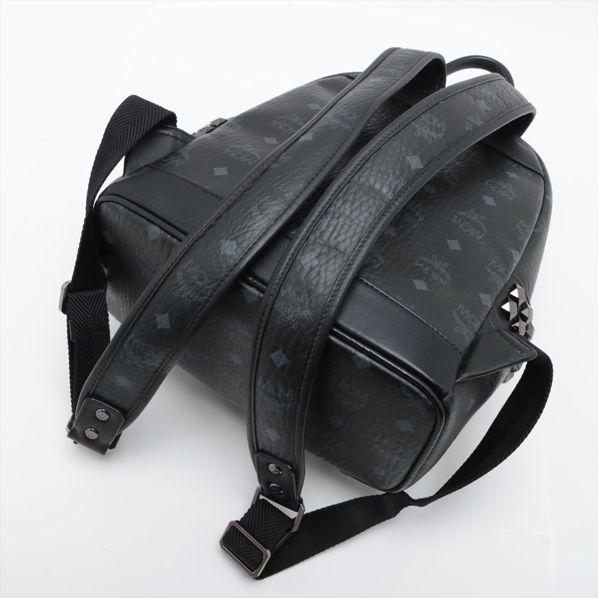□極美品□MCM エムシーエム□ヴィセトス□スタッズ□リュックサック 