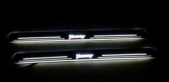 ジムニー 旧型 JB23/33/43 LED スカッフプレート白 シーケンシャル