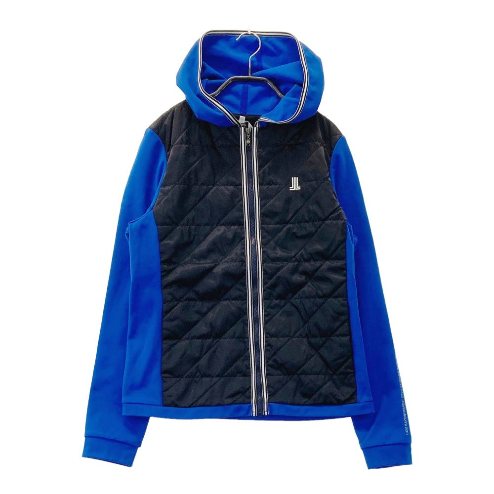 サイズ M LANVIN SPORT ランバン スポール 2way フード付 中綿切替ジャケット ブルー系 240101389020 ゴルフウェア レディース ストスト