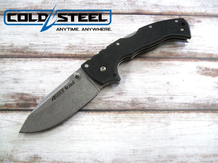 コールドスチール CS62RQ 4-MAX スカウト AUS10A鋼 Griv-Ex ハンドル フォールディング ナイフ COLD STEEL (サバゲー)
