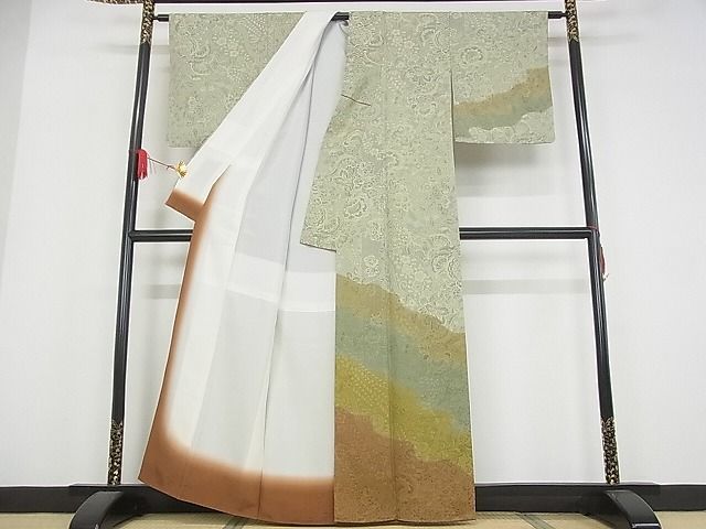 平和屋本店□極上 山岡古都・古都染人 染織美術品 薬墨染 天目織 訪問