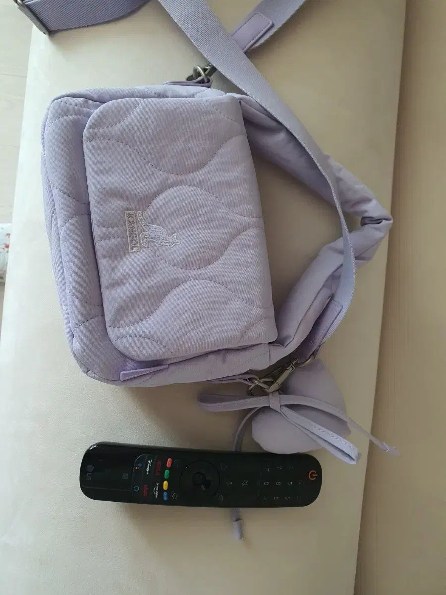 kangol カンゴール キルティング クロスバッグ ラベンダー