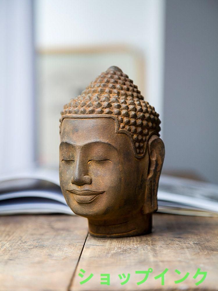 石仏 石彫 仏頭 痩菩薩 書道具 文房具 装飾品 工芸品 美術品 置物 仏教美術 仏頭 装飾品 工芸品 美術品 置物 石仏 石彫 仏頭 痩