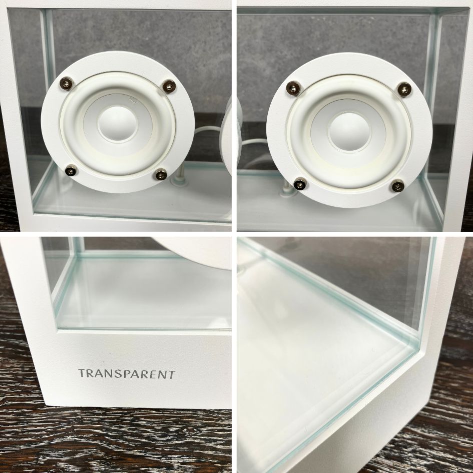 TRANSPARENT SMALL SPEAKER トランスペアレント スモール スピーカー ホワイト