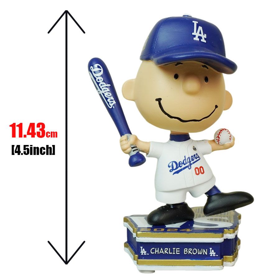 ドジャース ピーナッツ チャーリーブラウン ボブルヘッド 4.5