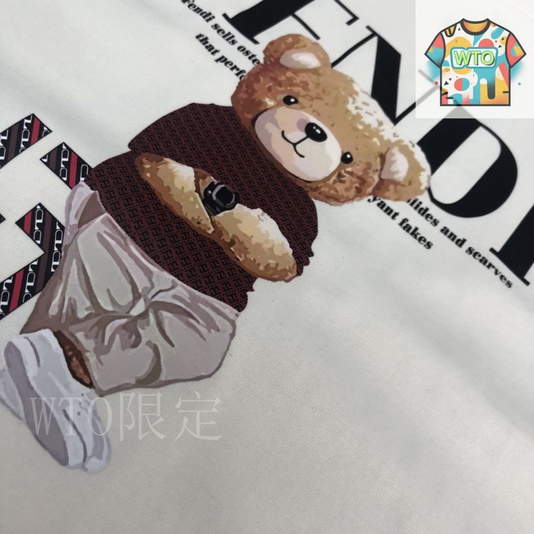 今日特価】FENDI 25SS Artisan Print Tee（フェンディ 印花円領