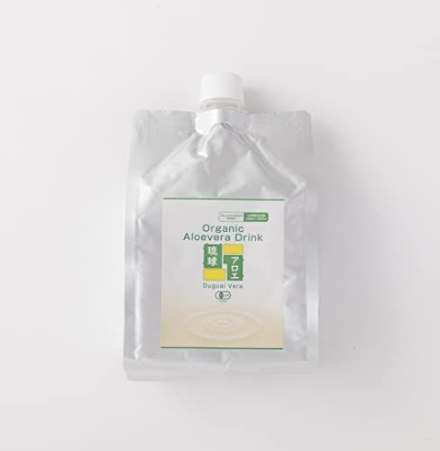 琉球アロエパウチ葉肉無し1000ml×6P JAS認定 沖縄県産有機アロエベラ 