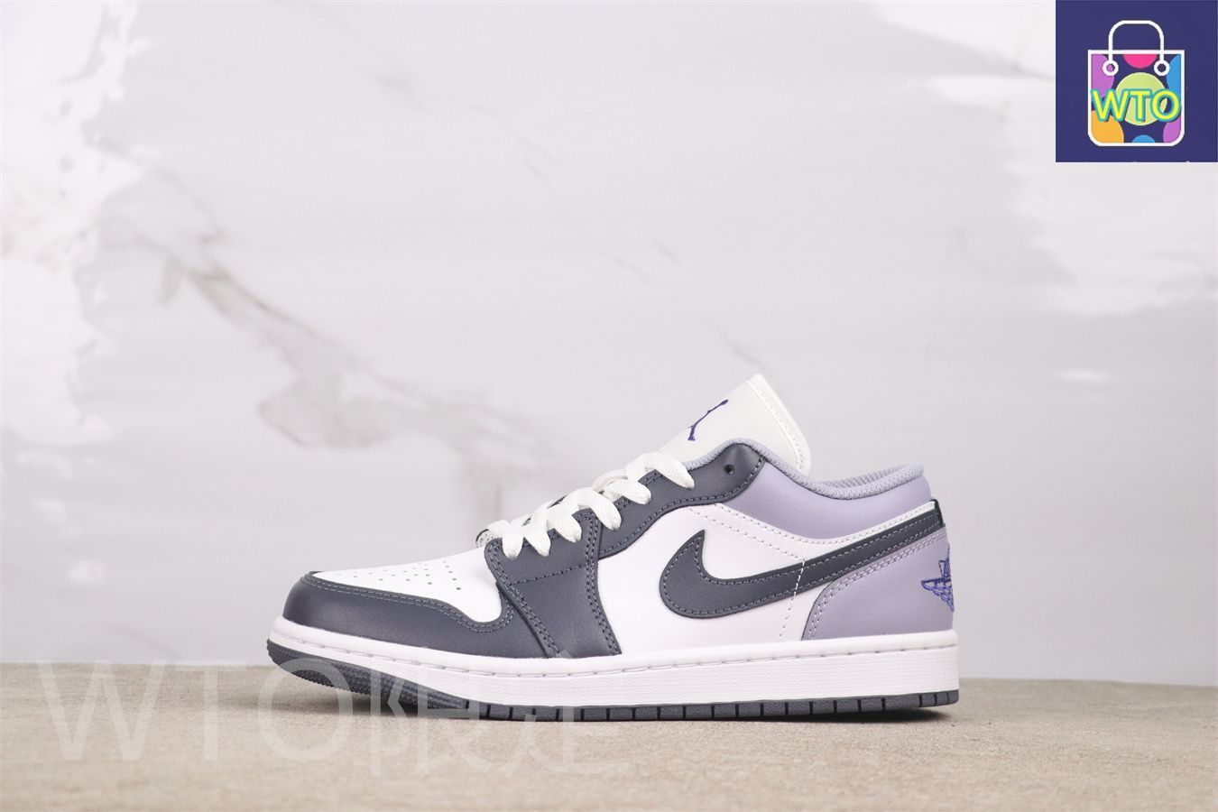 今日 Jordan 553558-145 ジョーダン 1 ローカット スモークパープル Smoke Purple
