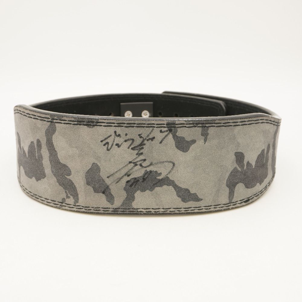 JURASSICオリジナルレザーベルトMサイズ グレー迷彩色 ジュラシック