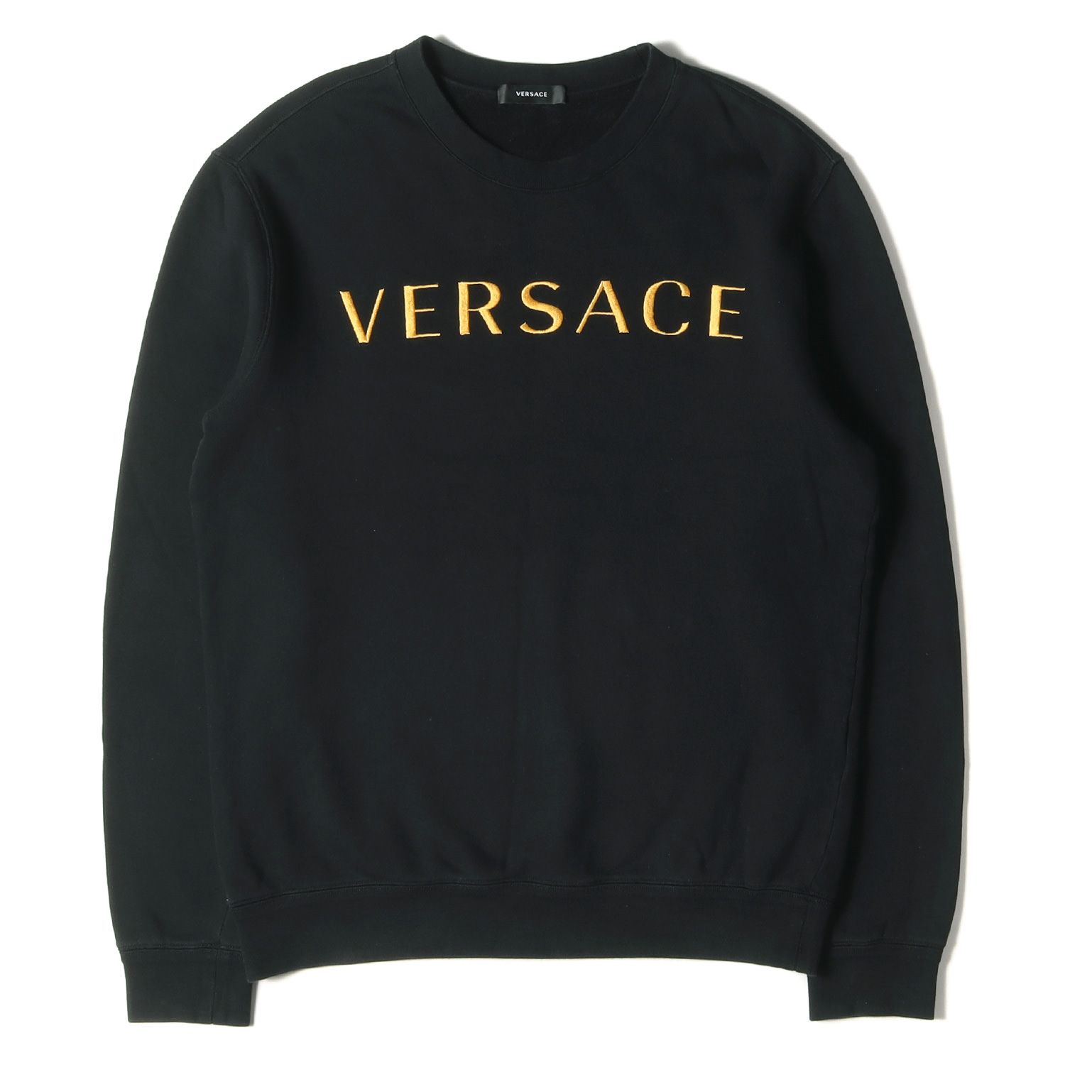 VERSACE ヴェルサーチ スウェット ロゴ 刺繡 スウェット サイズ:L プル