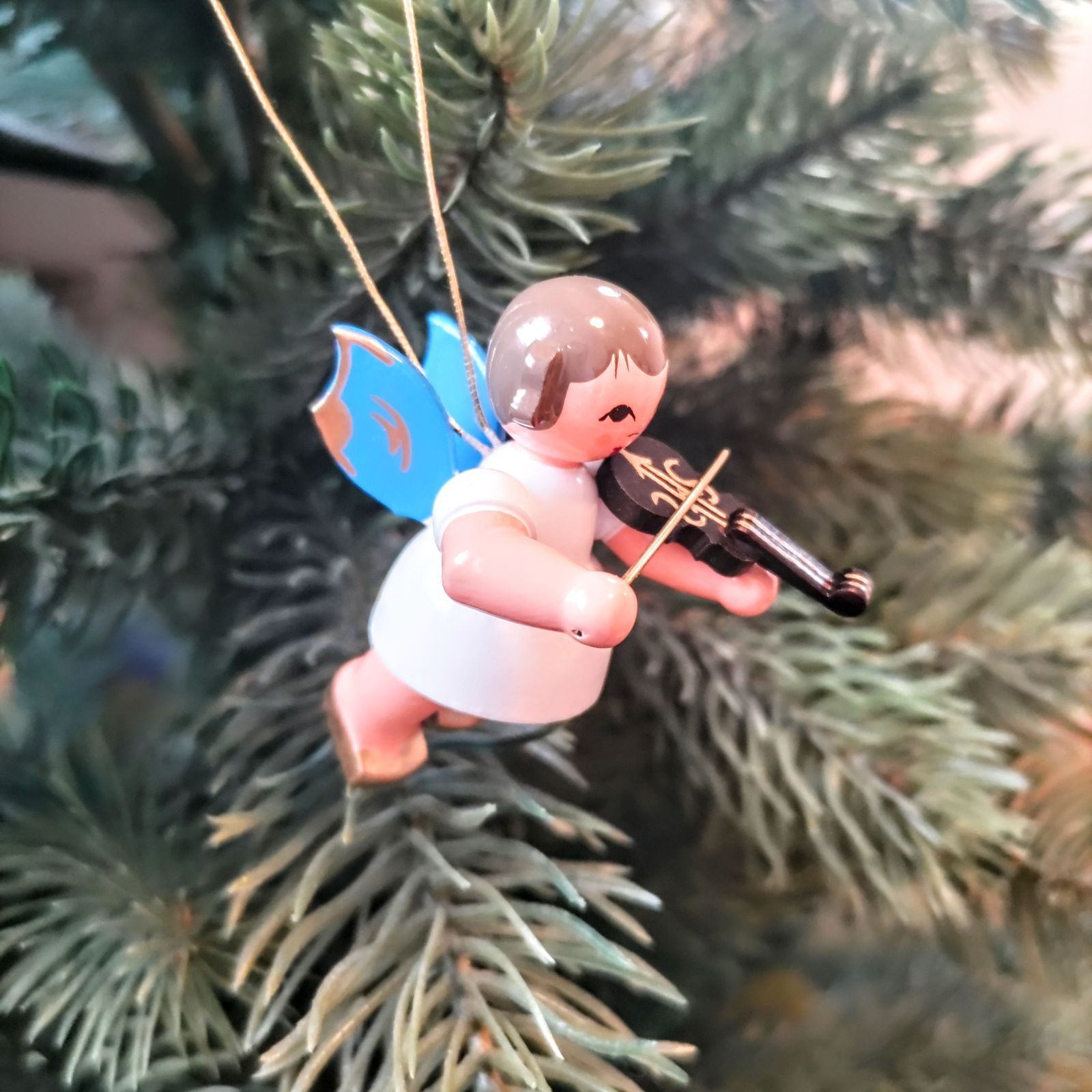ドイツ 天使の音楽隊 木製人形 クリスマスキャロル風 民芸品 置物 