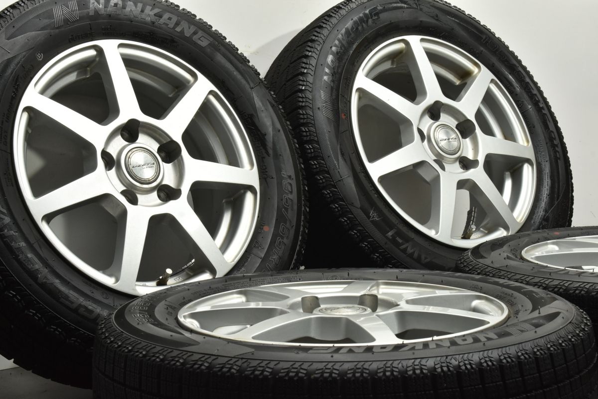 交換用に LA STRADA 15in 6J 45 PCD114.3 ナンカン アイスアクティバ AW-1 195 65R15 ノア ヴォクシー ステップワゴン アクセラ