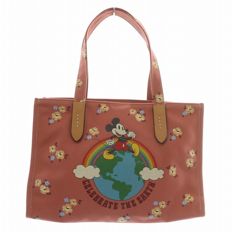【DISNEY X COACH】CH419 コーチ　トート ミッキー　ディズニー DISNEY X COACH】CH419 コーチトート ミッキーディズニー
