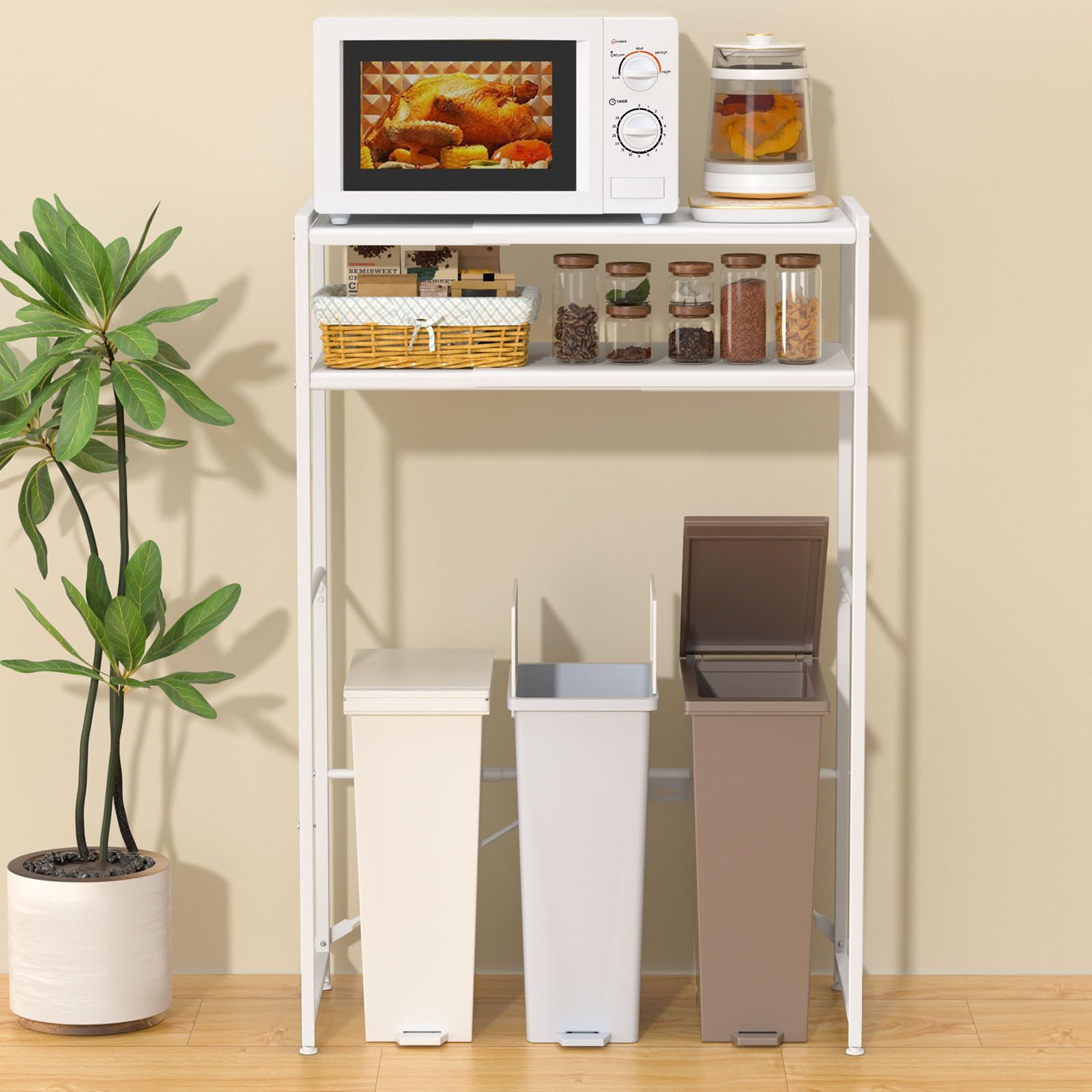 可動棚8段階調節 レンジボード