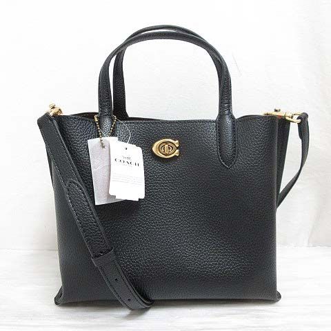コーチ COACH C8869 ウィロウ トート 24 バッグ 2WAY ショルダー 黒